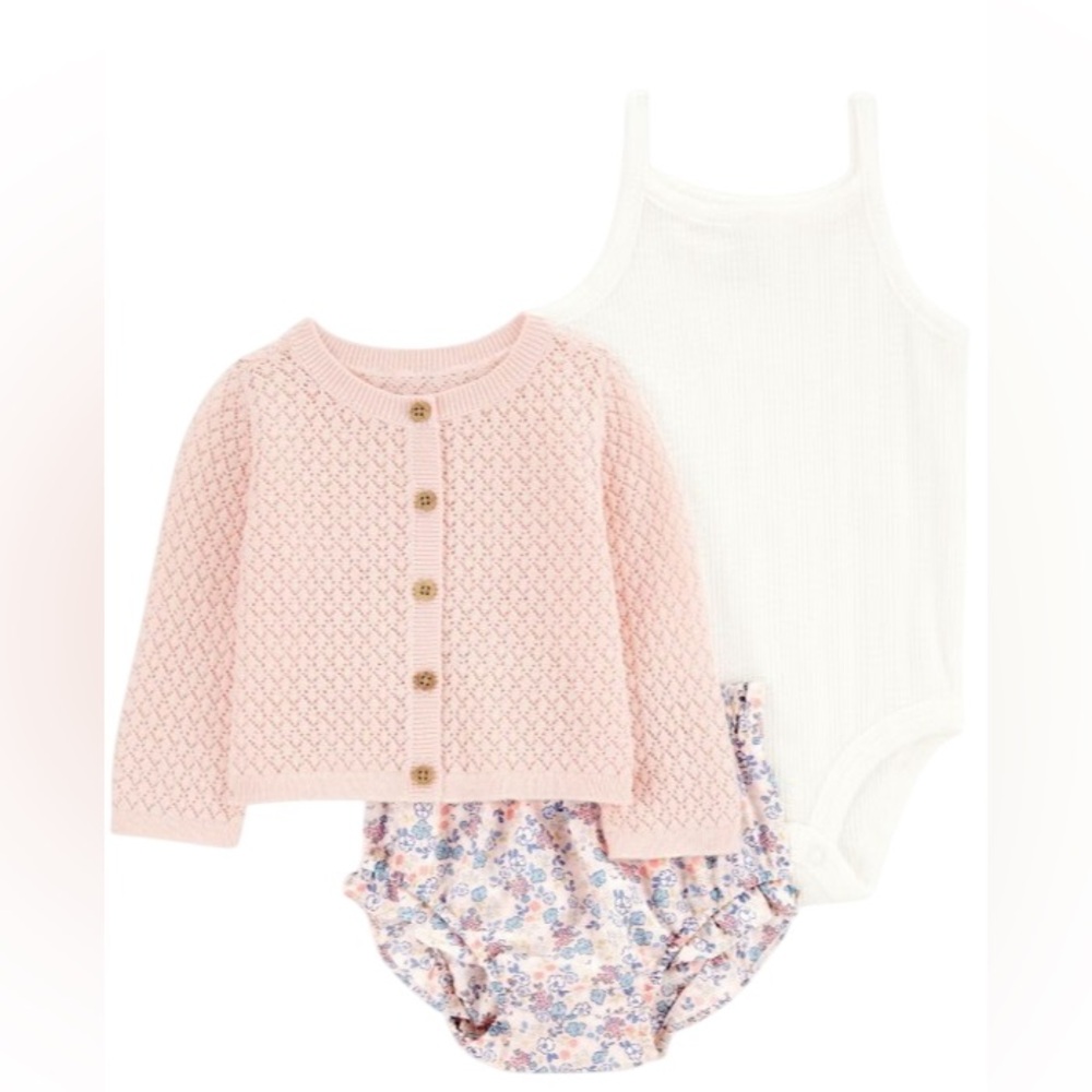 Carters floral set 3 piece
